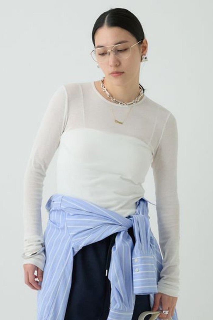 【カオス/Chaos】の【WHY NOT NOW】ウィットロングTシャツ インテリア・キッズ・メンズ・レディースファッション・服の通販 founy(ファニー) https://founy.com/ ファッション Fashion レディースファッション Fashion for Women トップス・カットソー Cut & Sew Tops シャツ・ブラウス・オフィスカジュアル Elegant Blouses & Button-Ups ロングTシャツ・Tシャツ Longline T-Shirts & Tees カットソー・ベーシックTシャツ Cut-and-Sewn Tops / Stretch Tees & Basics イエロー Yellow コンパクト Compact, Small Size シアー Sheer, See-Through スリーブ Sleeve, Long Sleeve / Short Sleeve テレコ Ribbed, Rib Stitch トレンド Trend, Trending Now バランス Balance, Style Balance ロング Long, Long-Length 春 Spring |ID: prp329100004337363 ipo3291000000032876315