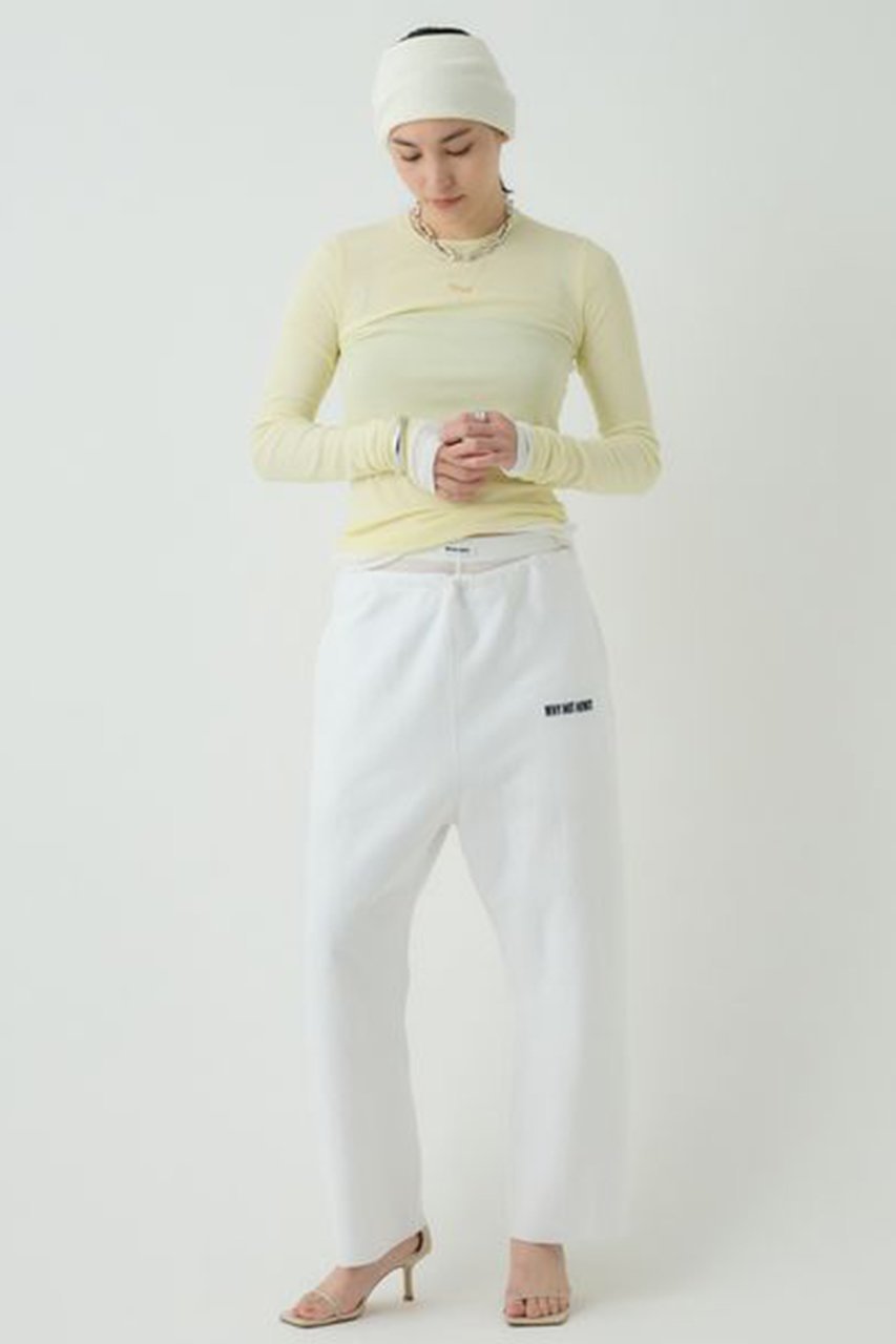 【カオス/Chaos】の【WHY NOT NOW】ウィットロングTシャツ 人気、トレンドファッション・服の通販 founy(ファニー) 　ファッション　Fashion　レディースファッション　Fashion for Women　トップス・カットソー　Cut & Sew Tops　シャツ・ブラウス・オフィスカジュアル　Elegant Blouses & Button-Ups　ロングTシャツ・Tシャツ　Longline T-Shirts & Tees　カットソー・ベーシックTシャツ　Cut-and-Sewn Tops / Stretch Tees & Basics　イエロー　Yellow　コンパクト　Compact, Small Size　シアー　Sheer, See-Through　スリーブ　Sleeve, Long Sleeve / Short Sleeve　テレコ　Ribbed, Rib Stitch　トレンド　Trend, Trending Now　バランス　Balance, Style Balance　ロング　Long, Long-Length　春　Spring　other-2|ID: prp329100004337363 ipo3291000000032876335