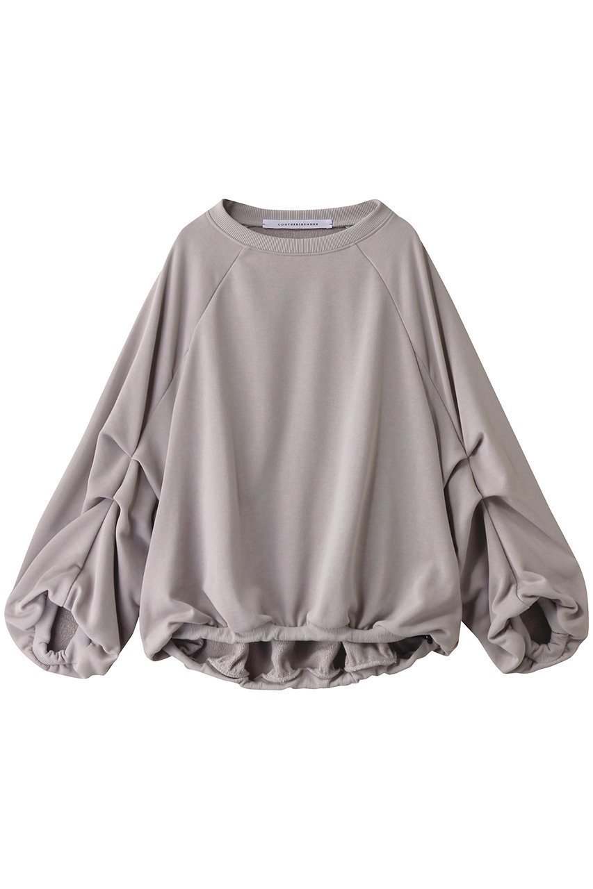 【コグ ザビッグスモーク/COGTHEBIGSMOKE】のLILLY フレンチテリーパフィートップ インテリア・キッズ・メンズ・レディースファッション・服の通販 founy(ファニー) 　ファッション　Fashion　レディースファッション　Fashion for Women　トップス・カットソー　Cut & Sew Tops　シャツ・ブラウス・オフィスカジュアル　Elegant Blouses & Button-Ups　ロングTシャツ・Tシャツ　Longline T-Shirts & Tees　カットソー・ベーシックTシャツ　Cut-and-Sewn Tops / Stretch Tees & Basics　スリーブ　Sleeve, Long Sleeve / Short Sleeve　ロング　Long, Long-Length　吸水　Absorbent, Quick-Dry　定番　Standard, Basic Item　オイスター|ID: prp329100004337366 ipo3291000000032882424