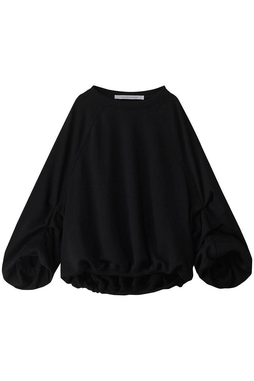 【コグ ザビッグスモーク/COGTHEBIGSMOKE】のLILLY フレンチテリーパフィートップ インテリア・キッズ・メンズ・レディースファッション・服の通販 founy(ファニー) 　ファッション　Fashion　レディースファッション　Fashion for Women　トップス・カットソー　Cut & Sew Tops　シャツ・ブラウス・オフィスカジュアル　Elegant Blouses & Button-Ups　ロングTシャツ・Tシャツ　Longline T-Shirts & Tees　カットソー・ベーシックTシャツ　Cut-and-Sewn Tops / Stretch Tees & Basics　スリーブ　Sleeve, Long Sleeve / Short Sleeve　ロング　Long, Long-Length　吸水　Absorbent, Quick-Dry　定番　Standard, Basic Item　ブラック|ID: prp329100004337366 ipo3291000000032882427