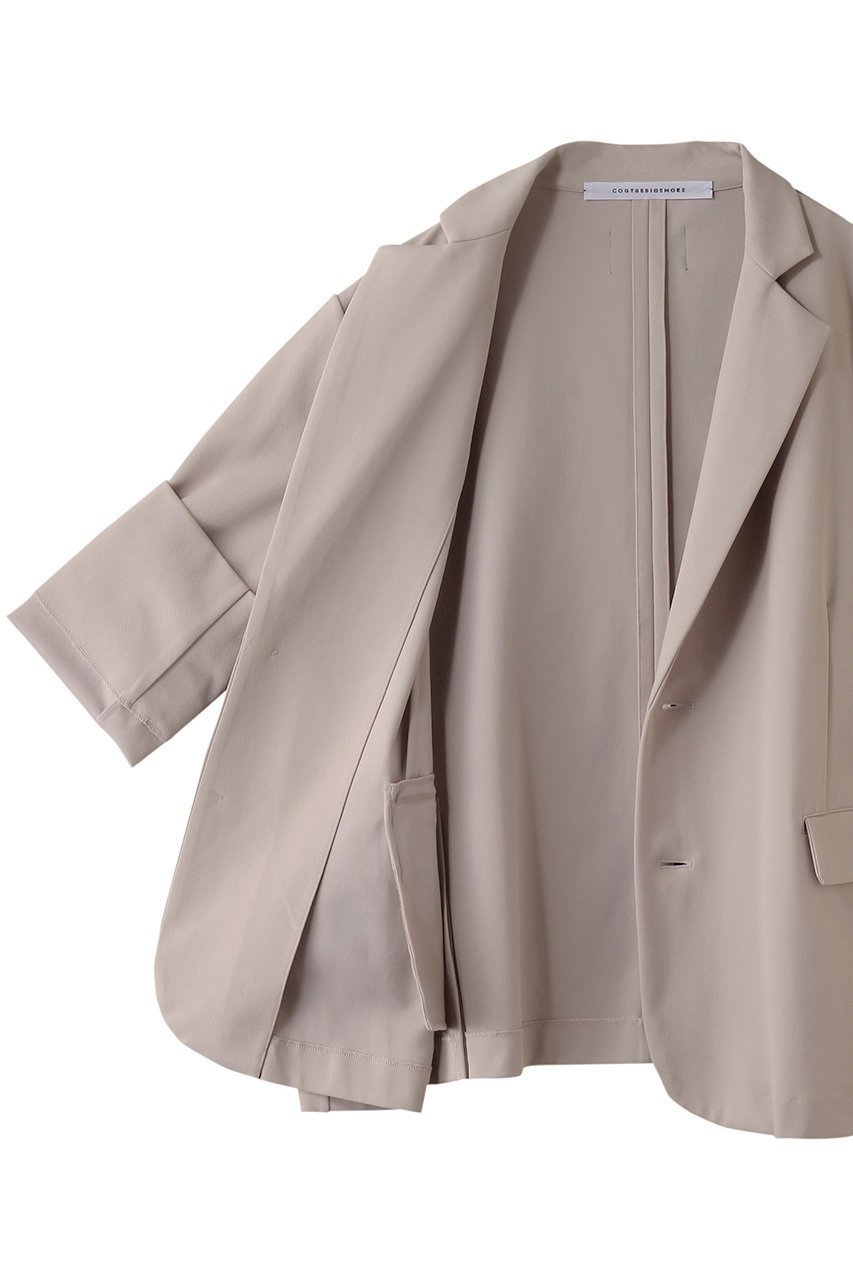 【コグ ザビッグスモーク/COGTHEBIGSMOKE】のJUBILEE ジャケット 人気、トレンドファッション・服の通販 founy(ファニー) 　ファッション　Fashion　レディースファッション　Fashion for Women　アウター　Coat / Outerwear Collection　レディースジャケット・軽アウター　Jackets　ジャケット　Jacket, Outerwear　ジョーゼット　Georgette, Semi-Sheer Fabric　スタイリッシュ　Stylish, Fashionable　ストレッチ　Stretch, Stretchy Fabric　ダブル　Double, Double-Breasted　ミニスカート　Mini Skirt, Short Skirt　ワイド　Wide, Wide Fit　other-6|ID: prp329100004337377 ipo3291000000032917157