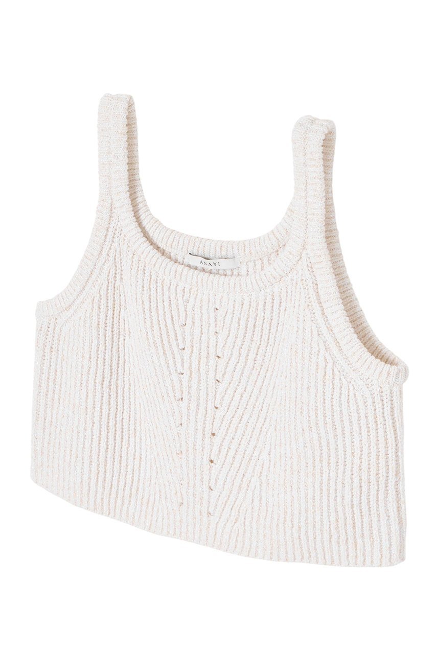 【アナイ/ANAYI】のMIXラメブークレショートトップ 人気、トレンドファッション・服の通販 founy(ファニー) ファッション Fashion レディースファッション Fashion for Women トップス・カットソー Cut & Sew Tops ニット Knit Tops & Sweaters カジュアルプルオーバー・ニットトップス Pullovers & Knit Tops / Casual Pullovers おすすめ Recommended / Our Picks アイレット Eyelet Lace イタリア Italy コンパクト Compact, Small Size ミドル Middle Length, Mid Height エレガント 上品 Elegant 別注 Limited Edition, Custom Order 春 Spring 畦 Ribbed Knit other-3|ID: prp329100004337384 ipo3291000000036028800