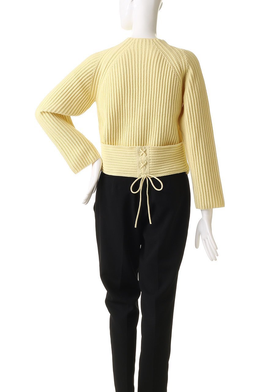【アナイ/ANAYI】のバックレースアッププルオーバー 人気、トレンドファッション・服の通販 founy(ファニー) 　ファッション　Fashion　レディースファッション　WOMEN　トップス・カットソー　Tops/Tshirt　ニット　Knit Tops　プルオーバー　Pullover　バランス　Balance　ビスチェ　Bustier　フレア　Flare　ボトム　Bottom　リラックス　Relax　レース　Race　ワイド　Wide　other-4|ID: prp329100004337386 ipo3291000000031357823