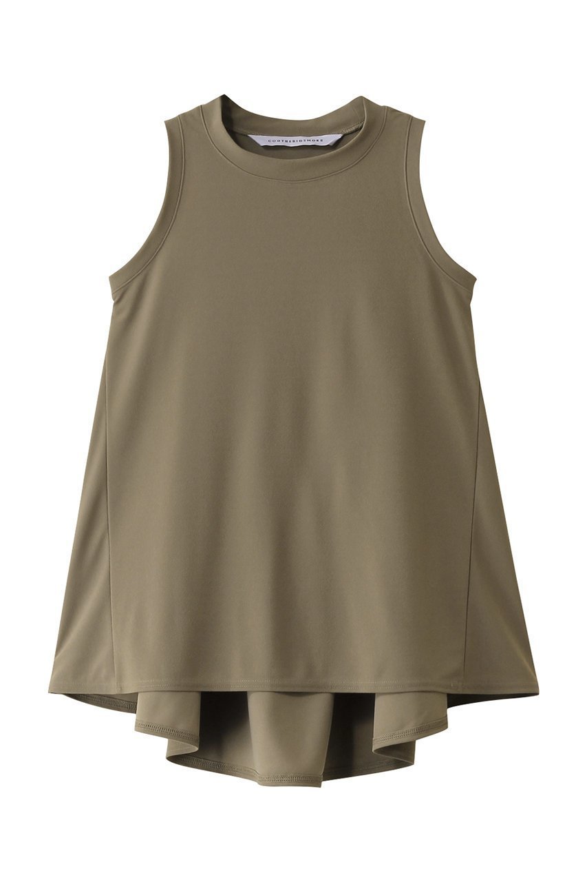 【コグ ザビッグスモーク/COGTHEBIGSMOKE】のHIBA ジョーゼットジャージートップ 人気、トレンドファッション・服の通販 founy(ファニー) 　ファッション　Fashion　レディースファッション　Fashion for Women　トップス・カットソー　Cut & Sew Tops　キャミソール&ノースリーブ　Camisoles & Sleeveless Tops　シャツ・ブラウス・オフィスカジュアル　Elegant Blouses & Button-Ups　ロングTシャツ・Tシャツ　Longline T-Shirts & Tees　カットソー・ベーシックTシャツ　Cut-and-Sewn Tops / Stretch Tees & Basics　アメリカン　American Style　キャミソール　Camisole, Spaghetti Strap Top　シンプル　Simple, Minimal　ストレート　Straight, Straight Cut　スリーブ　Sleeve, Long Sleeve / Short Sleeve　タンク　Tank Top, Sleeveless Top　フレア　Flare, Flared　ボトム　Bottoms, Lower Wear　ミックス　Mix, Mixed Style　 other-1|ID: prp329100004337387 ipo3291000000034954148