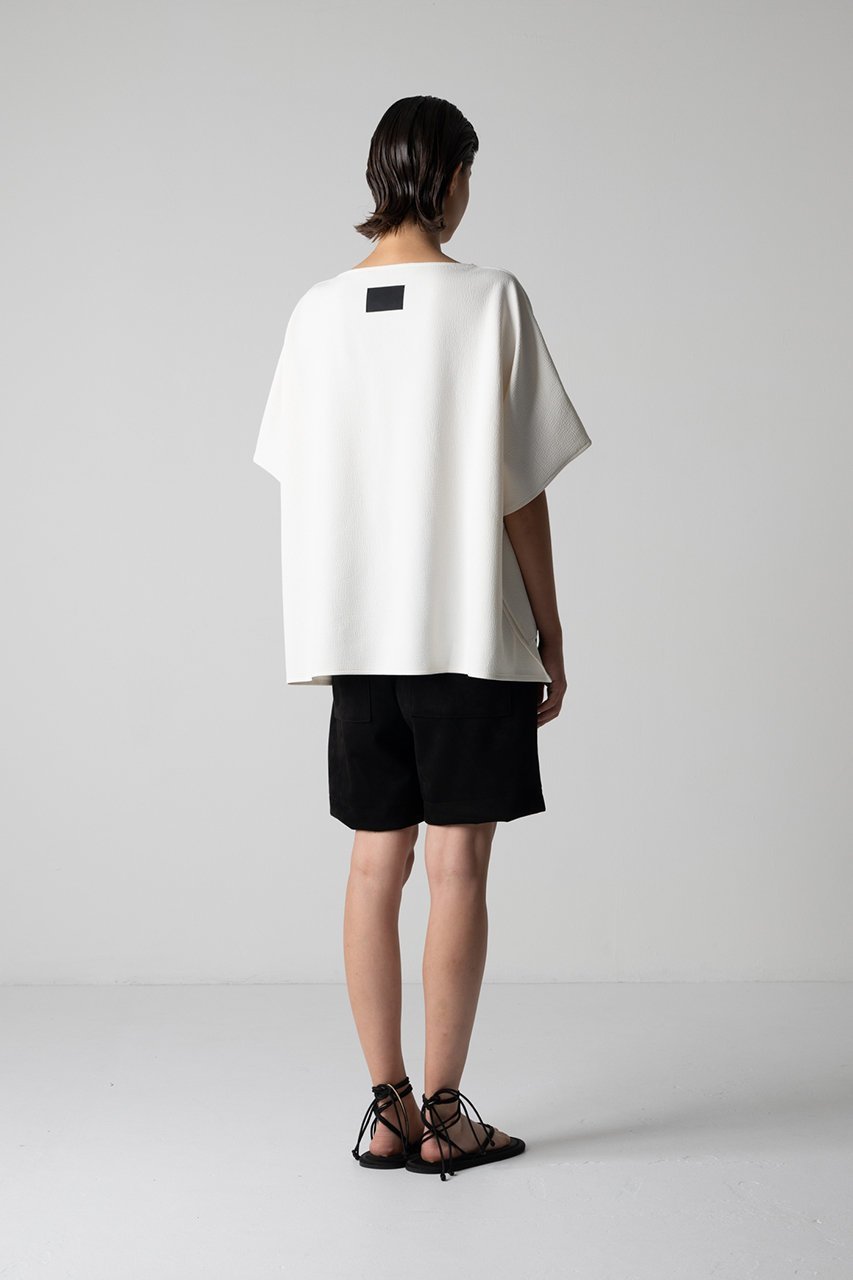 【コグ ザビッグスモーク/COGTHEBIGSMOKE】のBETTY リンクルジャージートップ 人気、トレンドファッション・服の通販 founy(ファニー) 　ファッション　Fashion　レディースファッション　Fashion for Women　トップス・カットソー　Cut & Sew Tops　シャツ・ブラウス・オフィスカジュアル　Elegant Blouses & Button-Ups　ロングTシャツ・Tシャツ　Longline T-Shirts & Tees　カットソー・ベーシックTシャツ　Cut-and-Sewn Tops / Stretch Tees & Basics　ショート　Short, Short Length　シンプル　Simple, Minimal　スリーブ　Sleeve, Long Sleeve / Short Sleeve　フォーマル　Formal, Dressy　ポンチョ　Poncho, Cape Style　再入荷　Restock / Back in Stock　other-7|ID: prp329100004337394 ipo3291000000032882404
