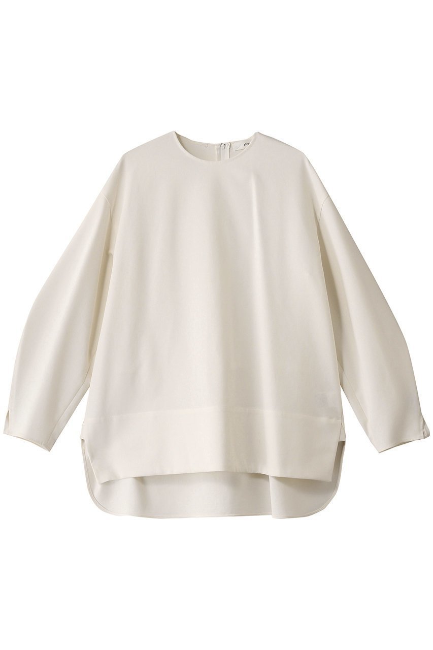 【エブール/ebure】の【店舗限定】ボイルダブルクロス ノーカラーブラウス 人気、トレンドファッション・服の通販 founy(ファニー) 　ファッション　Fashion　レディースファッション　Fashion for Women　トップス・カットソー　Cut & Sew Tops　シャツ・ブラウス・オフィスカジュアル　Elegant Blouses & Button-Ups　スリーブ　Sleeve, Long Sleeve / Short Sleeve　トレンド　Trend, Trending Now　フォルム　Silhouette, Form　フロント　Front, Front Design　ロング　Long, Long-Length　再入荷　Restock / Back in Stock　 other-1|ID: prp329100004337414 ipo3291000000032732264