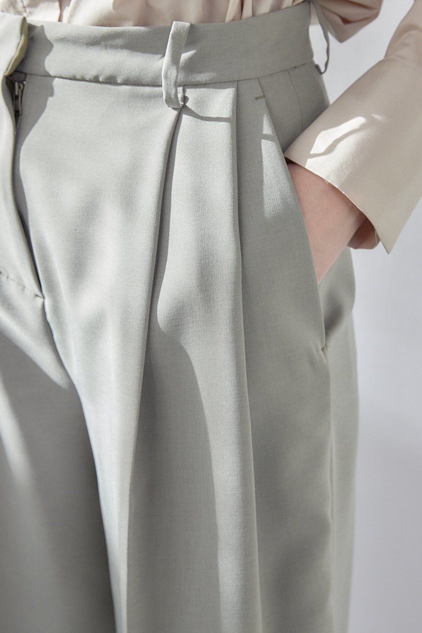 【フローレント/FLORENT】のパウダープレーンストレッチ パンツ 人気、トレンドファッション・服の通販 founy(ファニー) 　ファッション　Fashion　レディースファッション　Fashion for Women　パンツ　Pants & Trousers　シンプル　Simple, Minimal　マニッシュ　Mannish, Boyish　ワイド　Wide, Wide Fit　エレガント 上品　Elegant　other-8|ID: prp329100004337419 ipo3291000000035550748