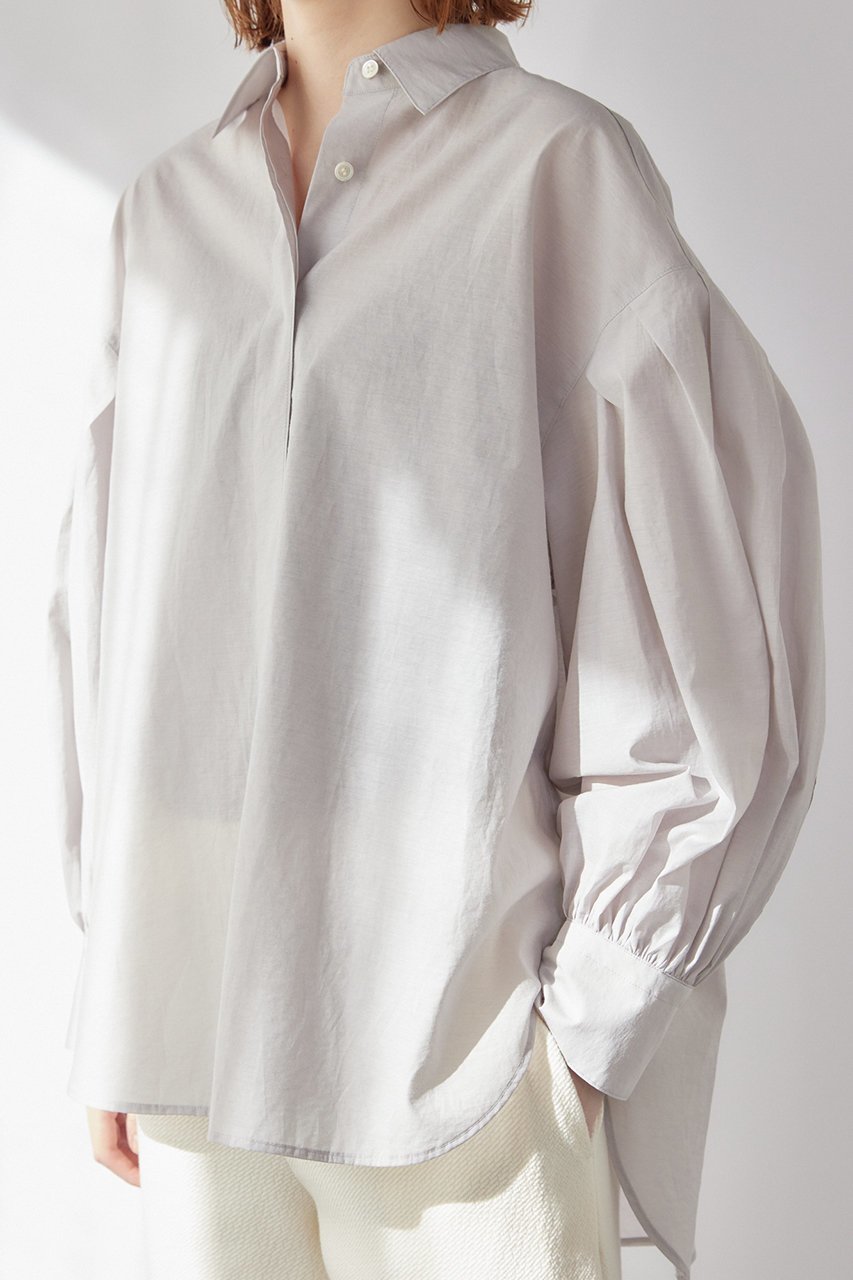 【フローレント/FLORENT】のバルーンスリーブ バックギャザーシャツ 人気、トレンドファッション・服の通販 founy(ファニー) 　ファッション　Fashion　レディースファッション　Fashion for Women　トップス・カットソー　Cut & Sew Tops　シャツ・ブラウス・オフィスカジュアル　Elegant Blouses & Button-Ups　バッグ　Bags　ギャザー　Gathered, Ruffled　スリーブ　Sleeve, Long Sleeve / Short Sleeve　バルーン　Balloon, Balloon Silhouette　フェミニン　Feminine, Girly　フォルム　Silhouette, Form　ボトム　Bottoms, Lower Wear　ロング　Long, Long-Length　other-8|ID: prp329100004337420 ipo3291000000032876024