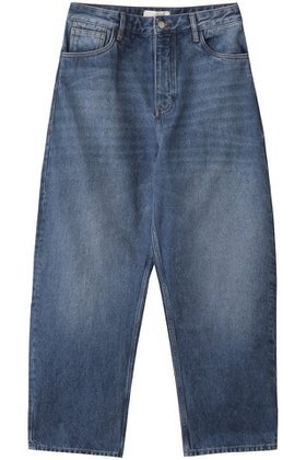 【スタジオ ニコルソン/STUDIO NICHOLSON / MEN】 【MEN】LAND クロップド カーブデニムパンツ人気、トレンドファッション・服の通販 founy(ファニー) ファッション Fashion メンズファッション Fashion for Men ボトムス Bottoms デニムパンツ・ジーンズ Denim Pants クロップド Cropped, Short Length シンプル Simple, Minimal デニム Denim, Jeans Material ワイド Wide, Wide Fit ヴィンテージ Vintage Style 定番 Standard, Basic Item |ID:prp329100004337423