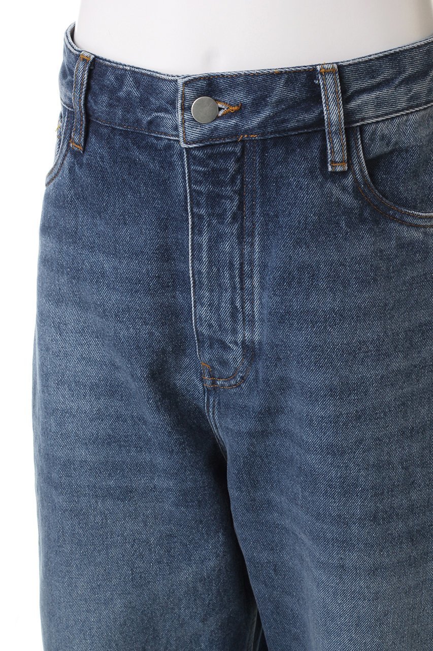 【スタジオ ニコルソン/STUDIO NICHOLSON / MEN】の【MEN】LAND クロップド カーブデニムパンツ 人気、トレンドファッション・服の通販 founy(ファニー) 　ファッション　Fashion　メンズファッション　Fashion for Men　ボトムス　Bottoms　デニムパンツ・ジーンズ　Denim Pants　クロップド　Cropped, Short Length　シンプル　Simple, Minimal　デニム　Denim, Jeans Material　ワイド　Wide, Wide Fit　ヴィンテージ　Vintage Style　定番　Standard, Basic Item　other-5|ID: prp329100004337423 ipo3291000000032938300