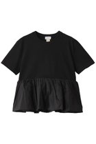 【パトゥ/PATOU】のボリュームペプラムTシャツ ブラック|ID:prp329100004337427