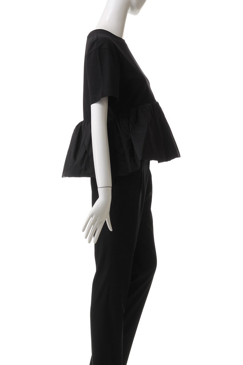 【パトゥ/PATOU】のボリュームペプラムTシャツ 人気、トレンドファッション・服の通販 founy(ファニー) 　ファッション　Fashion　レディースファッション　Fashion for Women　トップス・カットソー　Cut & Sew Tops　シャツ・ブラウス・オフィスカジュアル　Elegant Blouses & Button-Ups　ロングTシャツ・Tシャツ　Longline T-Shirts & Tees　カットソー・ベーシックTシャツ　Cut-and-Sewn Tops / Stretch Tees & Basics　ショート　Short, Short Length　スリーブ　Sleeve, Long Sleeve / Short Sleeve　ペプラム　Peplum, Flared Hem　other-3|ID: prp329100004337427 ipo3291000000032885574