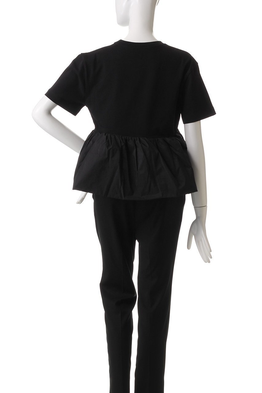 【パトゥ/PATOU】のボリュームペプラムTシャツ 人気、トレンドファッション・服の通販 founy(ファニー) 　ファッション　Fashion　レディースファッション　Fashion for Women　トップス・カットソー　Cut & Sew Tops　シャツ・ブラウス・オフィスカジュアル　Elegant Blouses & Button-Ups　ロングTシャツ・Tシャツ　Longline T-Shirts & Tees　カットソー・ベーシックTシャツ　Cut-and-Sewn Tops / Stretch Tees & Basics　ショート　Short, Short Length　スリーブ　Sleeve, Long Sleeve / Short Sleeve　ペプラム　Peplum, Flared Hem　other-4|ID: prp329100004337427 ipo3291000000032885577