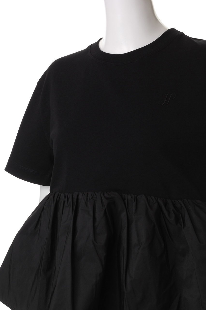 【パトゥ/PATOU】のボリュームペプラムTシャツ 人気、トレンドファッション・服の通販 founy(ファニー) 　ファッション　Fashion　レディースファッション　Fashion for Women　トップス・カットソー　Cut & Sew Tops　シャツ・ブラウス・オフィスカジュアル　Elegant Blouses & Button-Ups　ロングTシャツ・Tシャツ　Longline T-Shirts & Tees　カットソー・ベーシックTシャツ　Cut-and-Sewn Tops / Stretch Tees & Basics　ショート　Short, Short Length　スリーブ　Sleeve, Long Sleeve / Short Sleeve　ペプラム　Peplum, Flared Hem　other-5|ID: prp329100004337427 ipo3291000000032885582