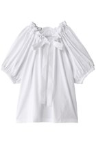 【パトゥ/PATOU】のボリュームジャージーブラウス 人気、トレンドファッション・服の通販 founy(ファニー) ファッション Fashion レディースファッション Fashion for Women トップス・カットソー Cut & Sew Tops シャツ・ブラウス・オフィスカジュアル Elegant Blouses & Button-Ups なめらか Smooth, Silky Texture ギャザー Gathered, Ruffled ショート Short, Short Length シンプル Simple, Minimal スリーブ Sleeve, Long Sleeve / Short Sleeve ダウン Down, Puffer デニム Denim, Jeans Material リボン Ribbon, Bow ワイド Wide, Wide Fit 新作・新入荷 New Arrivals / New In thumbnail ホワイト|ID: prp329100004337428 ipo3291000000033486952