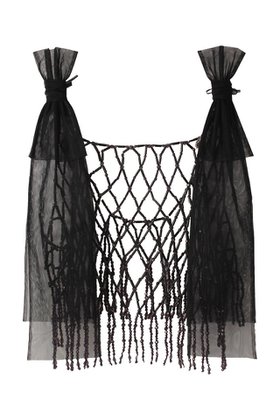 【チカ キサダ/CHIKA KISADA】のビーズ&チュール ネットトップス 人気、トレンドファッション・服の通販 founy(ファニー) ファッション Fashion レディースファッション Fashion for Women トップス・カットソー Cut & Sew Tops キャミソール&ノースリーブ Camisoles & Sleeveless Tops シャツ・ブラウス・オフィスカジュアル Elegant Blouses & Button-Ups シンプル Simple, Minimal チュール Tulip, Tulip Motif ノースリーブ Sleeveless, No-Sleeve |ID:prp329100004337431