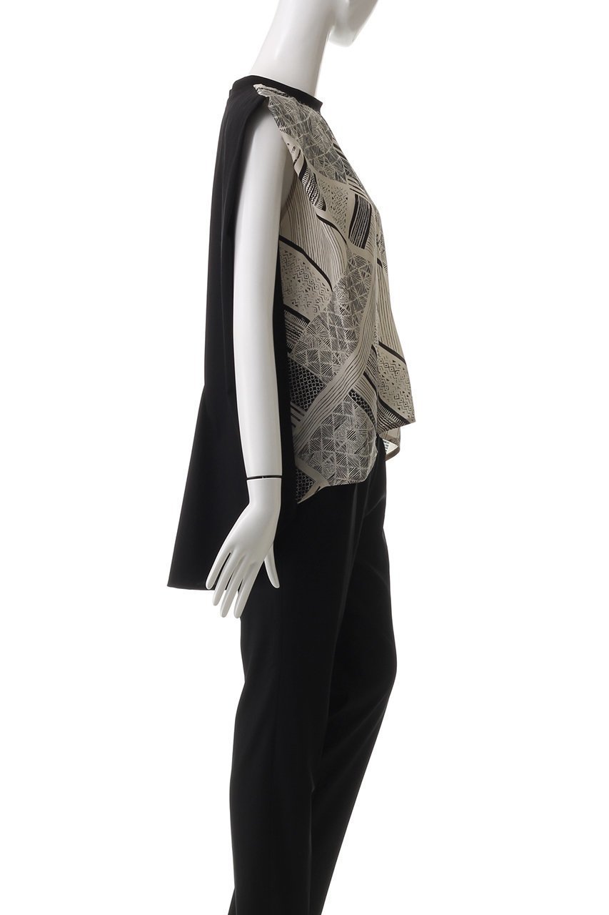 【ニアー ニッポン/near.nippon】のトライバル柄 スリーブレス フレアートップス 人気、トレンドファッション・服の通販 founy(ファニー) 　ファッション　Fashion　レディースファッション　Fashion for Women　トップス・カットソー　Cut & Sew Tops　キャミソール&ノースリーブ　Camisoles & Sleeveless Tops　シャツ・ブラウス・オフィスカジュアル　Elegant Blouses & Button-Ups　なめらか　Smooth, Silky Texture　スリーブ　Sleeve, Long Sleeve / Short Sleeve　チュニック　Tunic, Long Top　ツイル　Twist, Twisted Detail　ノースリーブ　Sleeveless, No-Sleeve　バランス　Balance, Style Balance　フレア　Flare, Flared　ボトム　Bottoms, Lower Wear　エレガント 上品　Elegant　定番　Standard, Basic Item　other-3|ID: prp329100004337437 ipo3291000000032875942