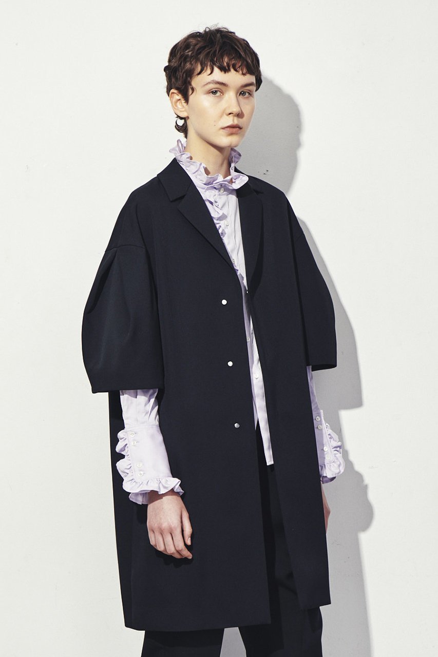 【ニアー ニッポン/near.nippon】のウールツイル Aラインジャケットコート 人気、トレンドファッション・服の通販 founy(ファニー) 　ファッション　Fashion　レディースファッション　WOMEN　アウター　Coat Outerwear　コート　Coats　ジャケット　Jackets　オケージョン　Occasion　バランス　Balance　ロング　Long　other-8|ID: prp329100004337440 ipo3291000000031358478