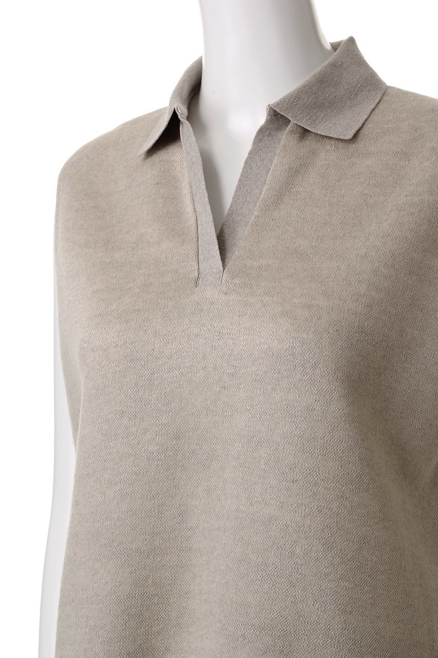 【エイトン/ATON】のLINEN JERSEY ポロ タンクトップ 人気、トレンドファッション・服の通販 founy(ファニー) 　ファッション　Fashion　レディースファッション　Fashion for Women　トップス・カットソー　Cut & Sew Tops　キャミソール&ノースリーブ　Camisoles & Sleeveless Tops　シャツ・ブラウス・オフィスカジュアル　Elegant Blouses & Button-Ups　ロングTシャツ・Tシャツ　Longline T-Shirts & Tees　カットソー・ベーシックTシャツ　Cut-and-Sewn Tops / Stretch Tees & Basics　おすすめ　Recommended / Our Picks　インド　Indian Textile　キャミソール　Camisole, Spaghetti Strap Top　スキッパー　Skipper, Open Collar　ストレート　Straight, Straight Cut　セットアップ　Set-Up, Coordinated Outfit　タンク　Tank Top, Sleeveless Top　リネン　Linen, Linen Fabric　リバーシブル　Reversible, Two-Sided　レギュラー　Regular, Standard Fit　ワイド　Wide, Wide Fit　エレガント 上品　Elegant　other-5|ID: prp329100004337443 ipo3291000000032797081