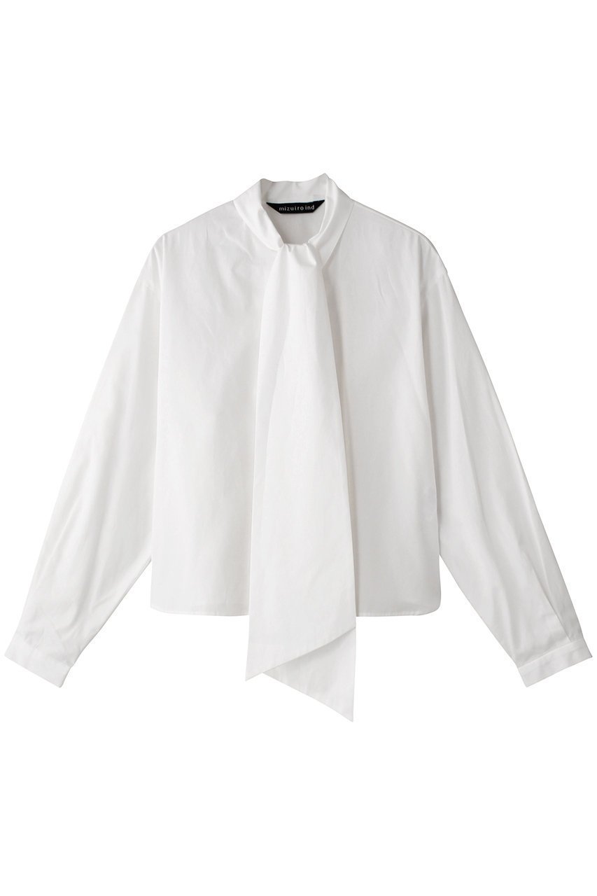 【ミズイロ インド/mizuiro ind】のlong tie collar shirt シャツ 人気、トレンドファッション・服の通販 founy(ファニー) 　ファッション　Fashion　レディースファッション　WOMEN　トップス・カットソー　Tops/Tshirt　シャツ/ブラウス　Shirts/Blouses　なめらか　Smooth　ショート　Short　スリーブ　Sleeve　ロング　Long　エレガント 上品　Elegant　NEW・新作・新着・新入荷　New Arrivals　 other-1|ID: prp329100004337445 ipo3291000000030137822