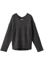 【ミディウミソリッド/MIDIUMISOLID】のlow guage v/neck PO プルオーバー 人気、トレンドファッション・服の通販 founy(ファニー) ファッション Fashion レディースファッション WOMEN トップス・カットソー Tops/Tshirt ニット Knit Tops プルオーバー Pullover おすすめ Recommend サテン Satin シンプル Simple NEW・新作・新着・新入荷 New Arrivals thumbnail black|ID: prp329100004337451 ipo3291000000030137843