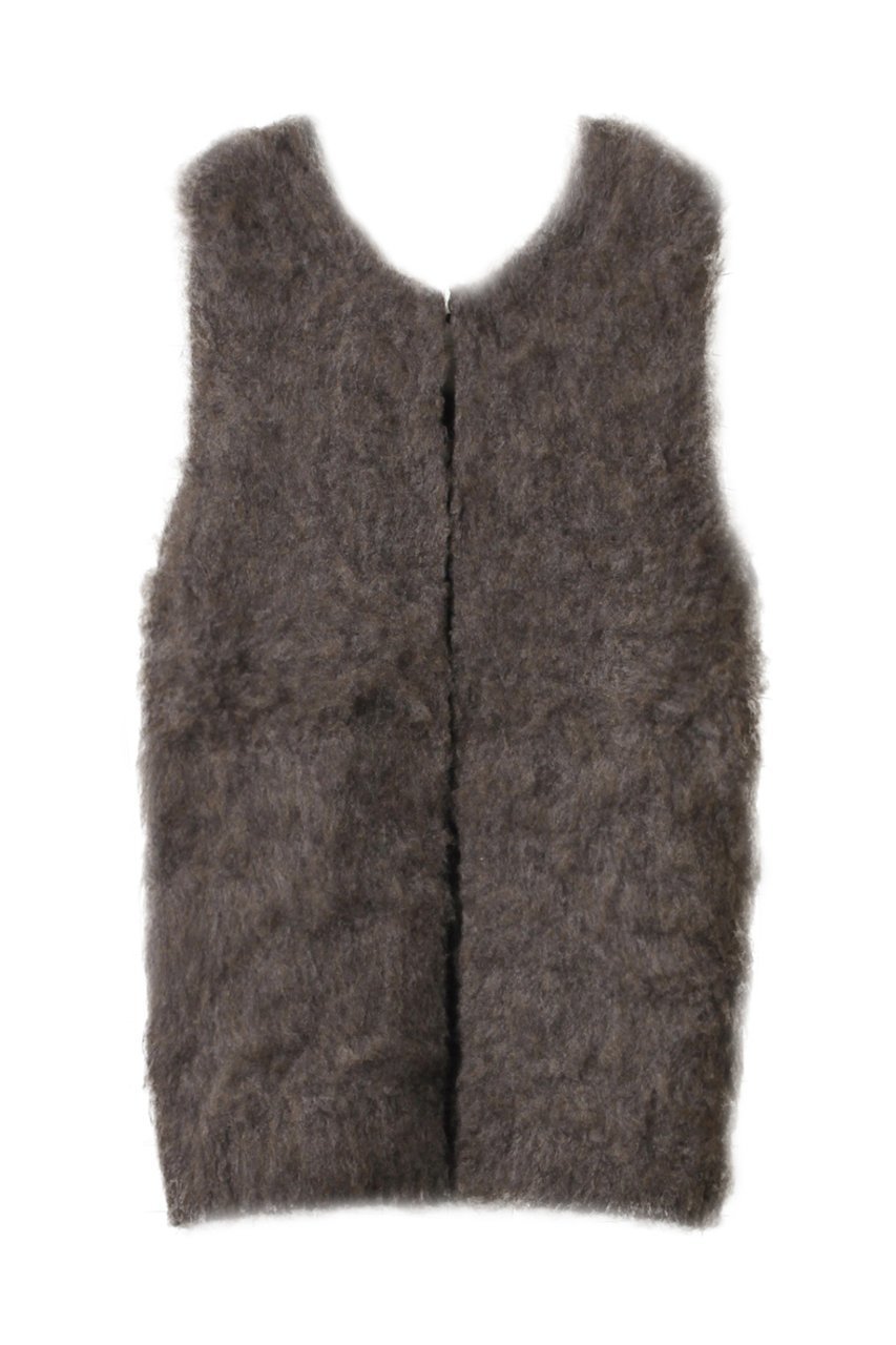 【ミディウミソリッド/MIDIUMISOLID】のraising knitted v/neck vest ベスト インテリア・キッズ・メンズ・レディースファッション・服の通販 founy(ファニー) 　ファッション　Fashion　レディースファッション　WOMEN　トップス・カットソー　Tops/Tshirt　ニット　Knit Tops　ベスト/ジレ　Gilets/Vests　プルオーバー　Pullover　おすすめ　Recommend　シンプル　Simple　ベスト　Vest　NEW・新作・新着・新入荷　New Arrivals　A/W・秋冬　Aw・Autumn/Winter・Fw・Fall-Winter　brown|ID: prp329100004337452 ipo3291000000030137846