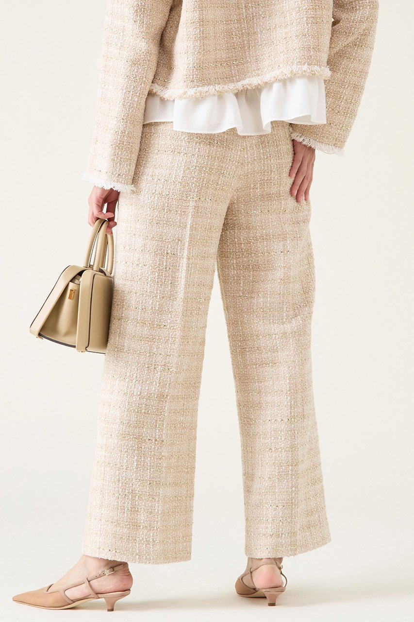 【マルティニーク/martinique】のGIOLICAツイードパンツ(セットアップ可) 人気、トレンドファッション・服の通販 founy(ファニー) 　ファッション　Fashion　レディースファッション　Fashion for Women　セットアップ　Matching Sets　レディースパンツ・ボトムス　Pants & Trousers / Bottoms　パンツ　Pants & Trousers　イタリア　Italy　サマー　Summer, Summer Style　セットアップ　Set-Up, Coordinated Outfit　センター　Center, Center Line　ツイード／ツィード　Choker, Choker Necklace　ツイード　Twill, Twill Weave　リラックス　Relax, Relaxed Fit　再入荷　Restock / Back in Stock　春　Spring　other-3|ID: prp329100004337454 ipo3291000000035732564