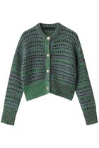 【マルティニーク/martinique】のニッティングボーダーカーディガン グリーン系|ID: prp329100004337458 ipo3291000000035391434