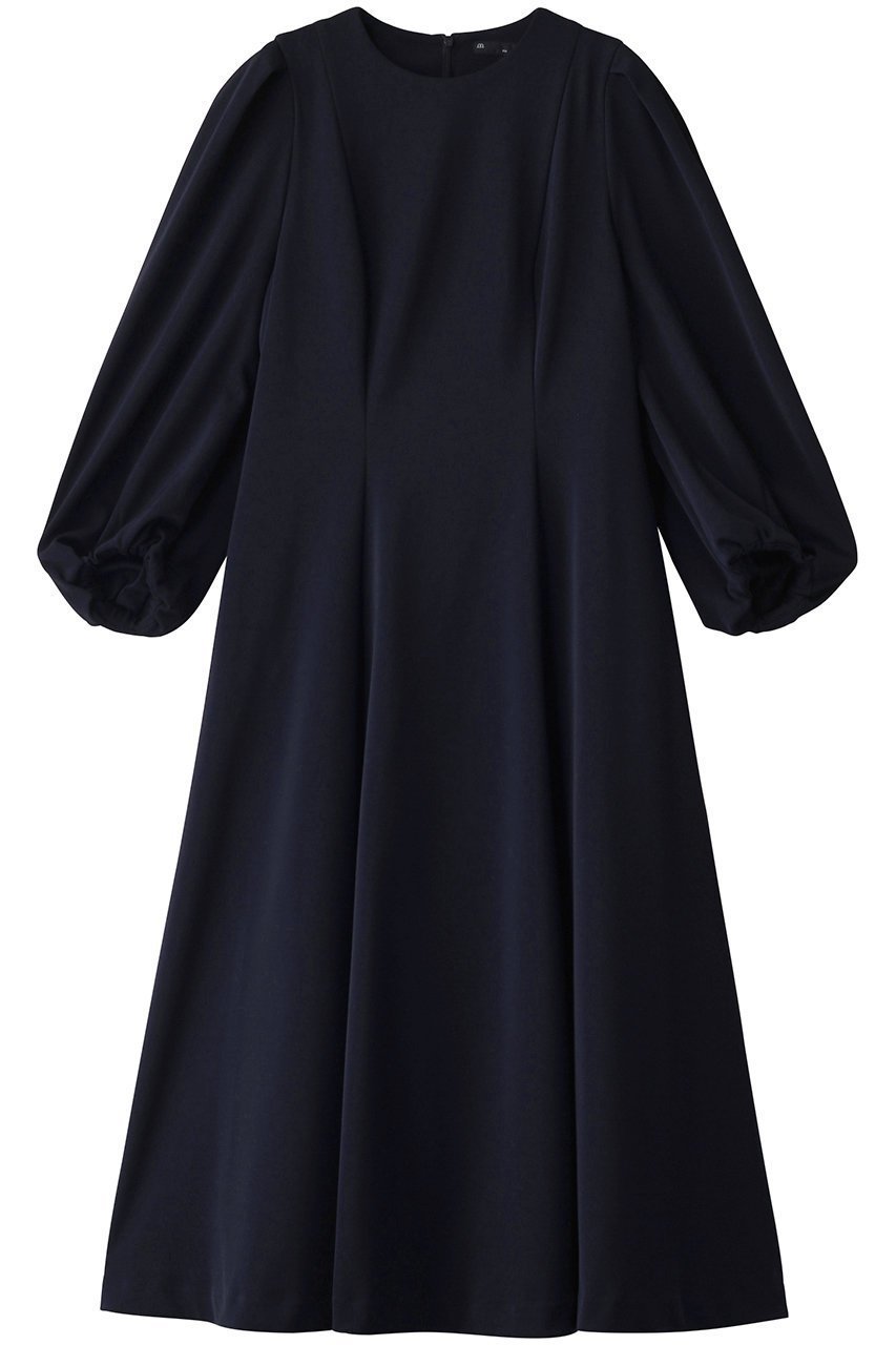 【マルティニーク/martinique】のダブルジャージワンピース インテリア・キッズ・メンズ・レディースファッション・服の通販 founy(ファニー) 　ファッション　Fashion　レディースファッション　Fashion for Women　ワンピース　Dresses　チュニック　Tunic Tops & Dresses　シンプル　Simple, Minimal　スリーブ　Sleeve, Long Sleeve / Short Sleeve　チュニック　Tunic, Long Top　パーティ　Party, Party Style　フィット　Fit, Slim Fit　フレア　Flare, Flared　ロング　Long, Long-Length　エレガント 上品　Elegant　再入荷　Restock / Back in Stock　ネイビー|ID: prp329100004337459 ipo3291000000035041502