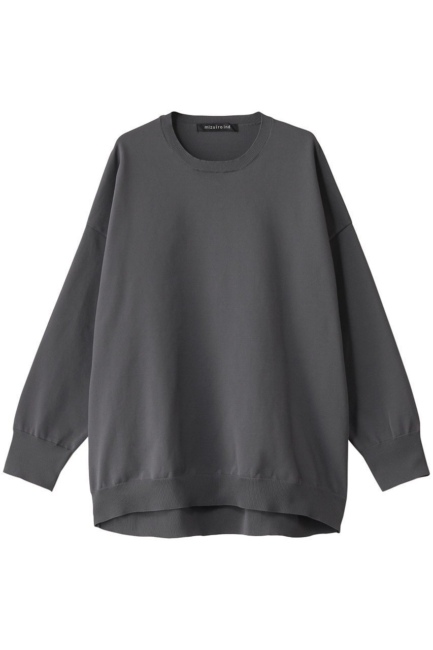 【ミズイロ インド/mizuiro ind】のcrew neck P/O プルオーバー インテリア・キッズ・メンズ・レディースファッション・服の通販 founy(ファニー) 　ファッション　Fashion　レディースファッション　WOMEN　トップス・カットソー　Tops/Tshirt　ニット　Knit Tops　プルオーバー　Pullover　2025年　2025　2025春夏・S/S　Ss,Spring/Summer,2025　シンプル　Simple　エレガント 上品　Elegant　夏　Summer　春　Spring　S/S・春夏　Ss・Spring/Summer　チャコールグレー|ID: prp329100004337468 ipo3291000000030137889