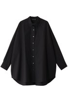 【ミズイロ インド/mizuiro ind】のperforated wide shirt シャツ ブラック|ID:prp329100004337469