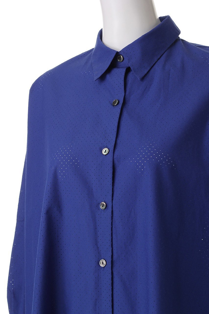 【ミズイロ インド/mizuiro ind】のperforated wide shirt シャツ 人気、トレンドファッション・服の通販 founy(ファニー) 　ファッション　Fashion　レディースファッション　Fashion for Women　トップス・カットソー　Cut & Sew Tops　シャツ・ブラウス・オフィスカジュアル　Elegant Blouses & Button-Ups　カフス　Cuff Design　シアー　Sheer, See-Through　スリーブ　Sleeve, Long Sleeve / Short Sleeve　タイプライター　Typewriter Fabric, Crisp Cotton　ロング　Long, Long-Length　other-5|ID: prp329100004337469 ipo3291000000032879205