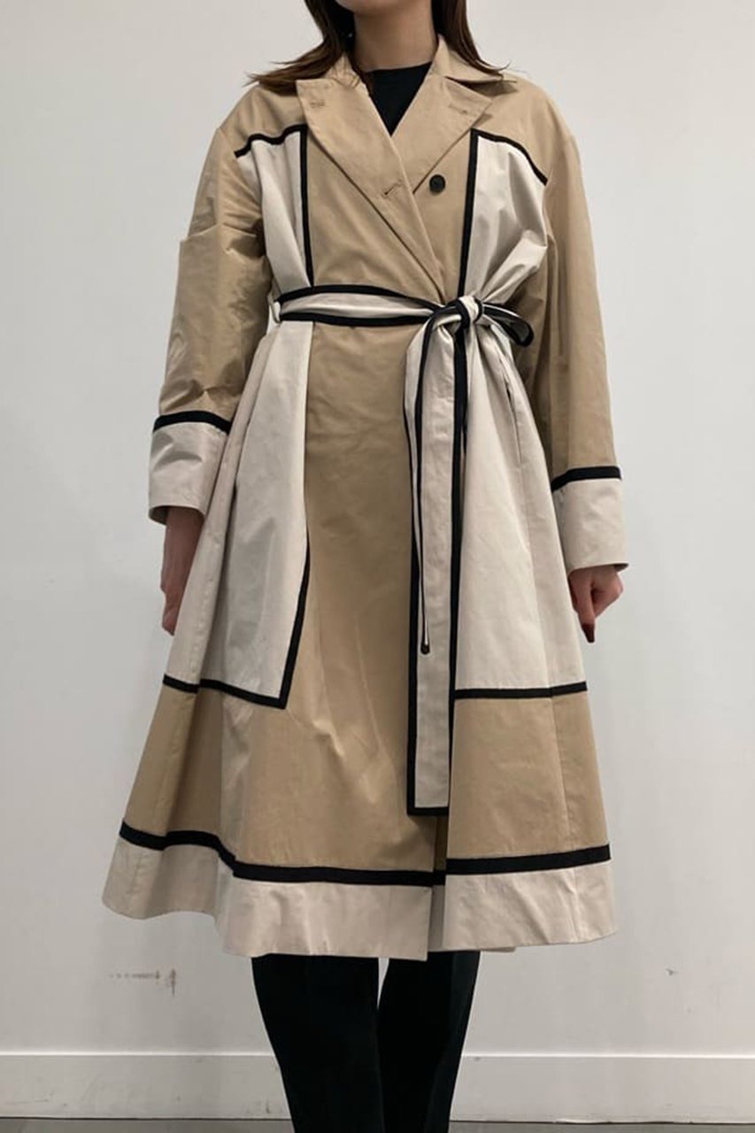 【アドーア/ADORE】のカラーブロックコート 人気、トレンドファッション・服の通販 founy(ファニー) 　ファッション　Fashion　レディースファッション　WOMEN　アウター　Coat Outerwear　コート　Coats　グログラン　Grosgrain　コンパクト　Compact　ツイル　Twill　ブロック　Block　ミックス　Mix　リラックス　Relax　ロング　Long　春　Spring　other-4|ID: prp329100004337487 ipo3291000000031358881
