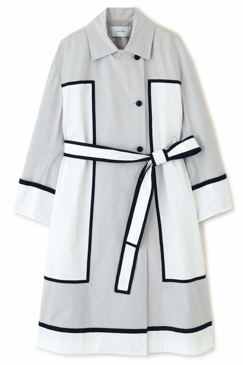 【アドーア/ADORE】のカラーブロックコート 人気、トレンドファッション・服の通販 founy(ファニー) 　ファッション　Fashion　レディースファッション　Fashion for Women　アウター　Coat / Outerwear Collection　コート・ロングコート・ピーコート　Long Coats, Peacoats & More　グログラン　Grosgrain, Grosgrain Ribbon　コンパクト　Compact, Small Size　ツイル　Twist, Twisted Detail　ブロック　Block, Solid Block Pattern　ミックス　Mix, Mixed Style　リラックス　Relax, Relaxed Fit　ロング　Long, Long-Length　再入荷　Restock / Back in Stock　春　Spring　 other-1|ID: prp329100004337487 ipo3291000000034989349