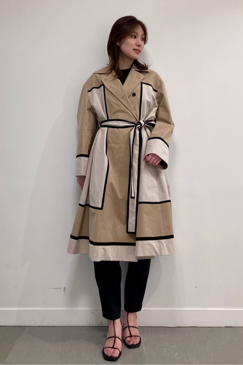 【アドーア/ADORE】のカラーブロックコート 人気、トレンドファッション・服の通販 founy(ファニー) 　ファッション　Fashion　レディースファッション　Fashion for Women　アウター　Coat / Outerwear Collection　コート・ロングコート・ピーコート　Long Coats, Peacoats & More　グログラン　Grosgrain, Grosgrain Ribbon　コンパクト　Compact, Small Size　ツイル　Twist, Twisted Detail　ブロック　Block, Solid Block Pattern　ミックス　Mix, Mixed Style　リラックス　Relax, Relaxed Fit　ロング　Long, Long-Length　再入荷　Restock / Back in Stock　春　Spring　other-6|ID: prp329100004337487 ipo3291000000034989359