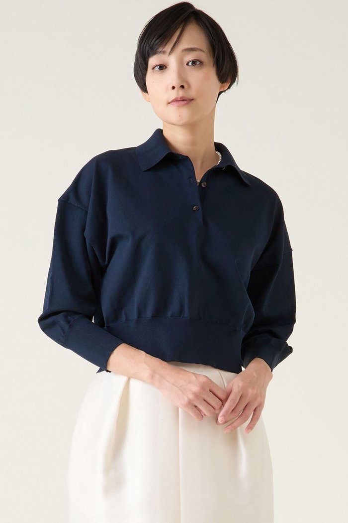 【マルティニーク/martinique】のスポンジッシュPeポロ インテリア・キッズ・メンズ・レディースファッション・服の通販 founy(ファニー) https://founy.com/ ファッション Fashion レディースファッション Fashion for Women トップス・カットソー Cut & Sew Tops ニット Knit Tops & Sweaters カジュアルプルオーバー・ニットトップス Pullovers & Knit Tops / Casual Pullovers おすすめ Recommended / Our Picks ショート Short, Short Length ネックレス Necklace, Pendant Necklace ルーズ Loose, Oversized |ID: prp329100004337492 ipo3291000000035391408