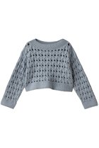 【マルティニーク/martinique】のケーブルアイレットプルオーバー サックス|ID: prp329100004337493 ipo3291000000035042188