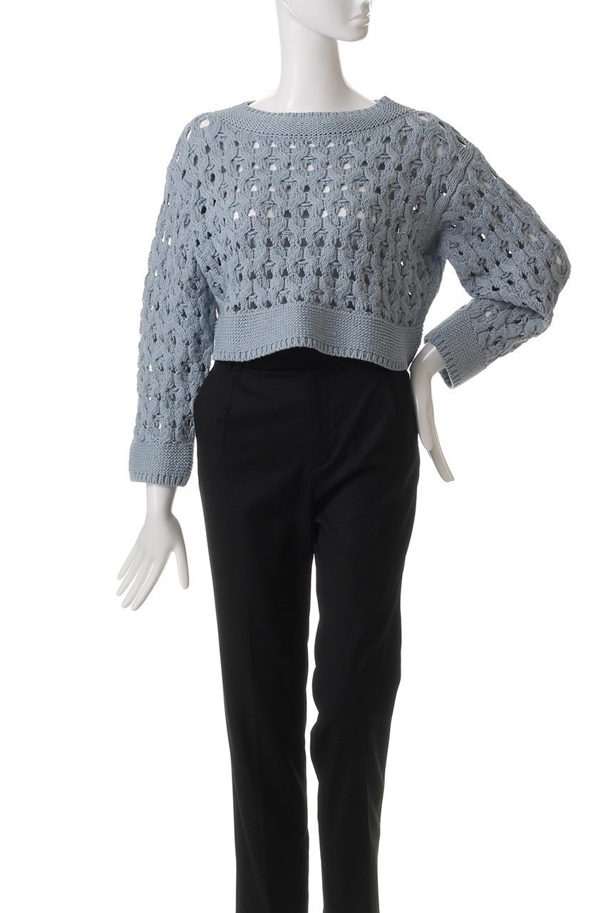 【マルティニーク/martinique】のケーブルアイレットプルオーバー 人気、トレンドファッション・服の通販 founy(ファニー) 　ファッション　Fashion　レディースファッション　Fashion for Women　トップス・カットソー　Cut & Sew Tops　ニット　Knit Tops & Sweaters　カジュアルプルオーバー・ニットトップス　Pullovers & Knit Tops / Casual Pullovers　おすすめ　Recommended / Our Picks　シルケット　Silket, Silky Cotton　ボトム　Bottoms, Lower Wear　other-2|ID: prp329100004337493 ipo3291000000035042189