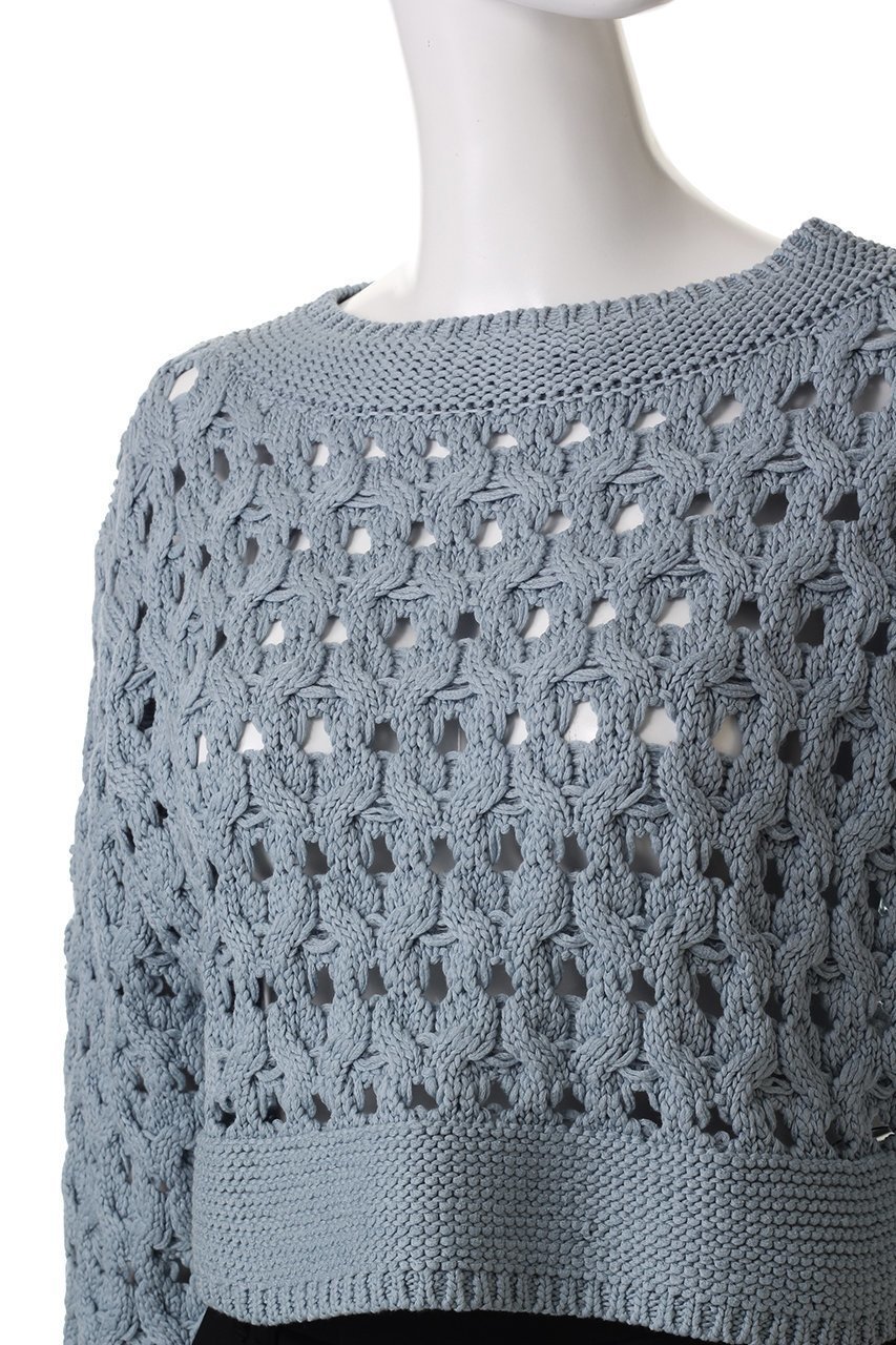 【マルティニーク/martinique】のケーブルアイレットプルオーバー 人気、トレンドファッション・服の通販 founy(ファニー) 　ファッション　Fashion　レディースファッション　Fashion for Women　トップス・カットソー　Cut & Sew Tops　ニット　Knit Tops & Sweaters　カジュアルプルオーバー・ニットトップス　Pullovers & Knit Tops / Casual Pullovers　おすすめ　Recommended / Our Picks　シルケット　Silket, Silky Cotton　ボトム　Bottoms, Lower Wear　other-5|ID: prp329100004337493 ipo3291000000035042192