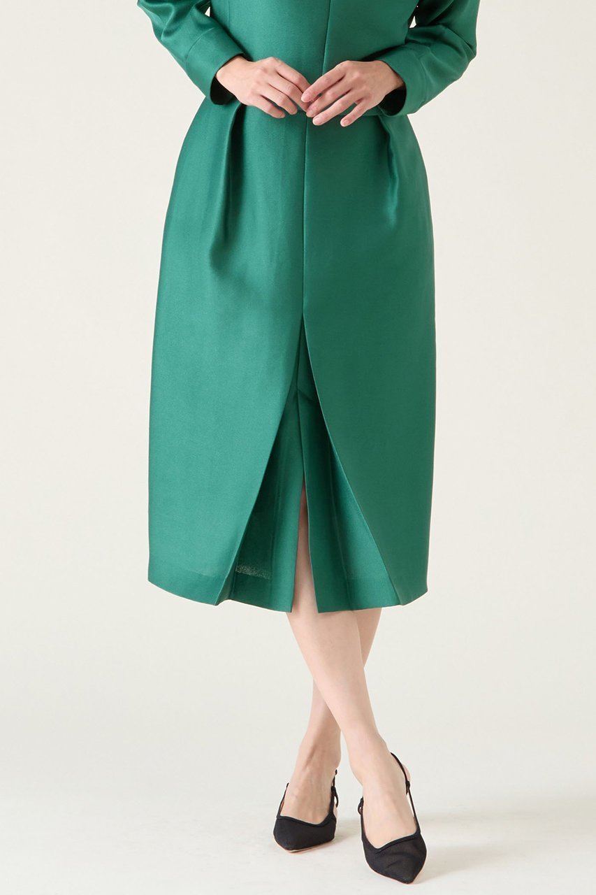 【マルティニーク/martinique】のタックスカート(セットアップ可) インテリア・キッズ・メンズ・レディースファッション・服の通販 founy(ファニー) 　ファッション　Fashion　レディースファッション　Fashion for Women　セットアップ　Matching Sets　スカート・ミニ/ミディ/マキシ　Skirts / Mini, Midi & Maxi Skirts　スカート　Skirts　おすすめ　Recommended / Our Picks　セットアップ　Set-Up, Coordinated Outfit　エレガント 上品　Elegant　グリーン|ID: prp329100004337498 ipo3291000000035042653