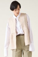 【マルティニーク/martinique】のGIOLICAツイードジレ(セットアップ可) 人気、トレンドファッション・服の通販 founy(ファニー) ファッション Fashion レディースファッション Fashion for Women アウター Coat / Outerwear Collection レディースジャケット・軽アウター Jackets おすすめ Recommended / Our Picks イタリア Italy サマー Summer, Summer Style ジャケット Jacket, Outerwear セットアップ Set-Up, Coordinated Outfit ツイード／ツィード Choker, Choker Necklace ツイード Twill, Twill Weave デニム Denim, Jeans Material フロント Front, Front Design ベスト Vest, Waistcoat ボトム Bottoms, Lower Wear 再入荷 Restock / Back in Stock 春 Spring |ID:prp329100004337499