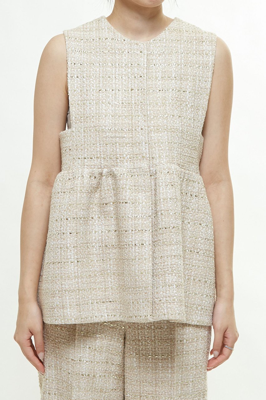 【マルティニーク/martinique】のGIOLICAツイードジレ(セットアップ可) 人気、トレンドファッション・服の通販 founy(ファニー) 　ファッション　Fashion　レディースファッション　Fashion for Women　アウター　Coat / Outerwear Collection　レディースジャケット・軽アウター　Jackets　おすすめ　Recommended / Our Picks　イタリア　Italy　サマー　Summer, Summer Style　ジャケット　Jacket, Outerwear　セットアップ　Set-Up, Coordinated Outfit　ツイード／ツィード　Choker, Choker Necklace　ツイード　Twill, Twill Weave　デニム　Denim, Jeans Material　フロント　Front, Front Design　ベスト　Vest, Waistcoat　ボトム　Bottoms, Lower Wear　春　Spring　other-5|ID: prp329100004337499 ipo3291000000035976661