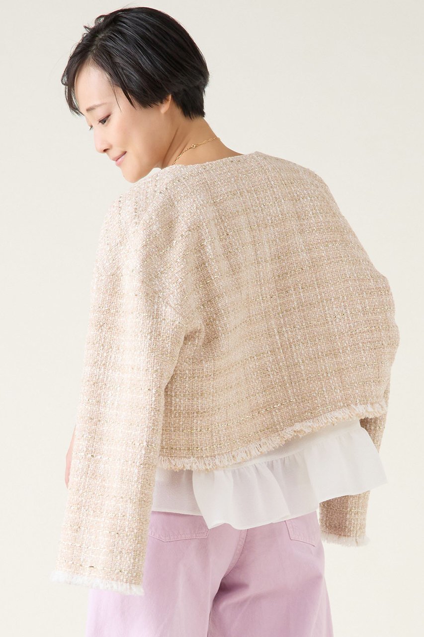 【マルティニーク/martinique】のGIOLICAツイードジャケット(セットアップ可) 人気、トレンドファッション・服の通販 founy(ファニー) ファッション Fashion レディースファッション Fashion for Women アウター Coat / Outerwear Collection レディースジャケット・軽アウター Jackets おすすめ Recommended / Our Picks イタリア Italy カーディガン Cardigan, Knitwear サマー Summer, Summer Style シアー Sheer, See-Through ショート Short, Short Length ジャケット Jacket, Outerwear セットアップ Set-Up, Coordinated Outfit ツイード/ツィード Choker, Choker Necklace ツイード Twill, Twill Weave デニム Denim, Jeans Material ボトム Bottoms, Lower Wear 春 Spring other-5|ID: prp329100004337500 ipo3291000000035042017