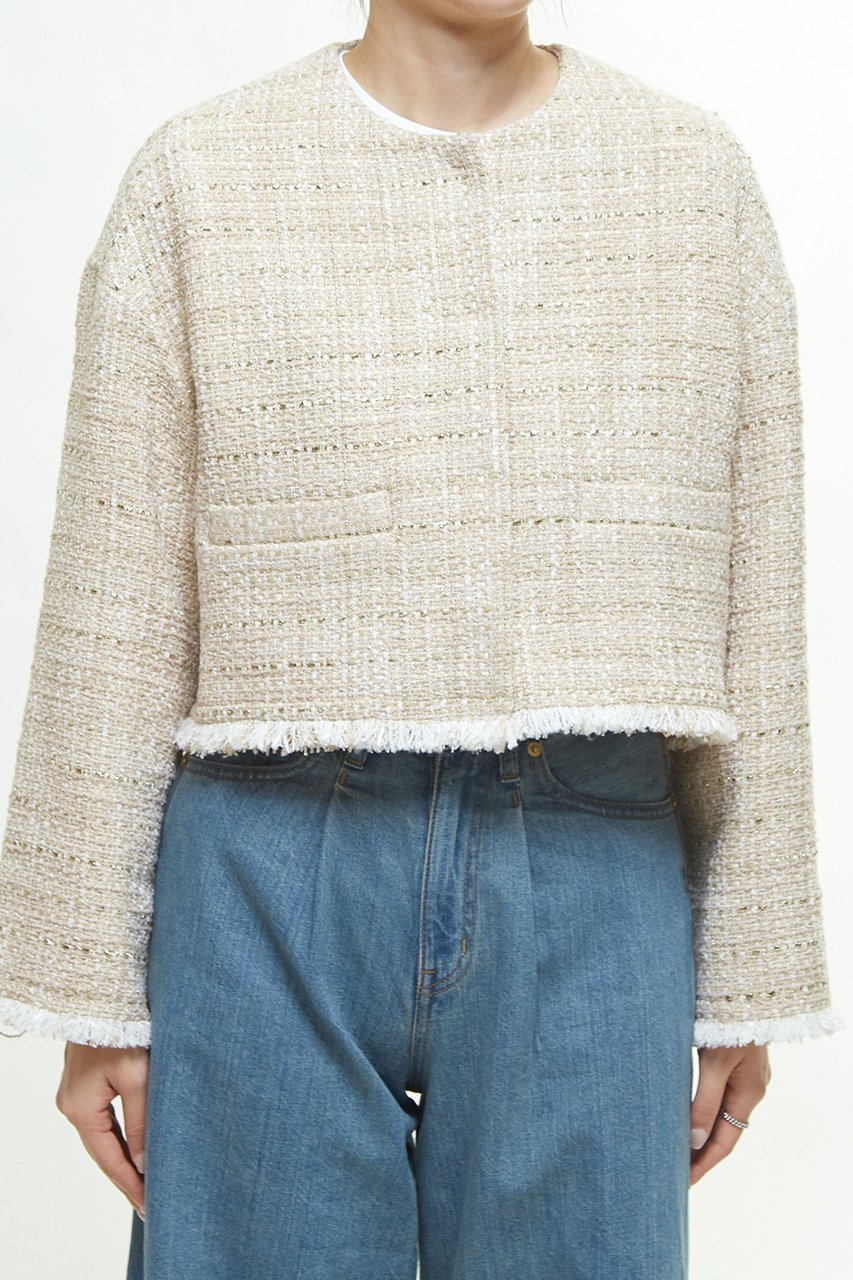 【マルティニーク/martinique】のGIOLICAツイードジャケット(セットアップ可) 人気、トレンドファッション・服の通販 founy(ファニー) ファッション Fashion レディースファッション Fashion for Women アウター Coat / Outerwear Collection レディースジャケット・軽アウター Jackets おすすめ Recommended / Our Picks イタリア Italy カーディガン Cardigan, Knitwear サマー Summer, Summer Style シアー Sheer, See-Through ショート Short, Short Length ジャケット Jacket, Outerwear セットアップ Set-Up, Coordinated Outfit ツイード/ツィード Choker, Choker Necklace ツイード Twill, Twill Weave デニム Denim, Jeans Material ボトム Bottoms, Lower Wear 春 Spring other-8|ID: prp329100004337500 ipo3291000000035042020