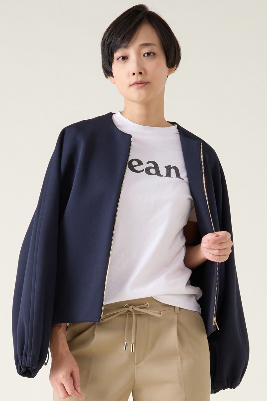 【マルティニーク/martinique】のダンボールジップブルゾン(一部WEB限定カラー) インテリア・キッズ・メンズ・レディースファッション・服の通販 founy(ファニー) 　ファッション　Fashion　レディースファッション　Fashion for Women　アウター　Coat / Outerwear Collection　レディースジャケット・軽アウター　Jackets　ブルゾンジャケット・スポーティアウター　Blouson Jackets　おすすめ　Recommended / Our Picks　シンプル　Simple, Minimal　ジャケット　Jacket, Outerwear　ブルゾン　Blouson, Bomber Jacket　ネイビー|ID: prp329100004338527 ipo3291000000035682090