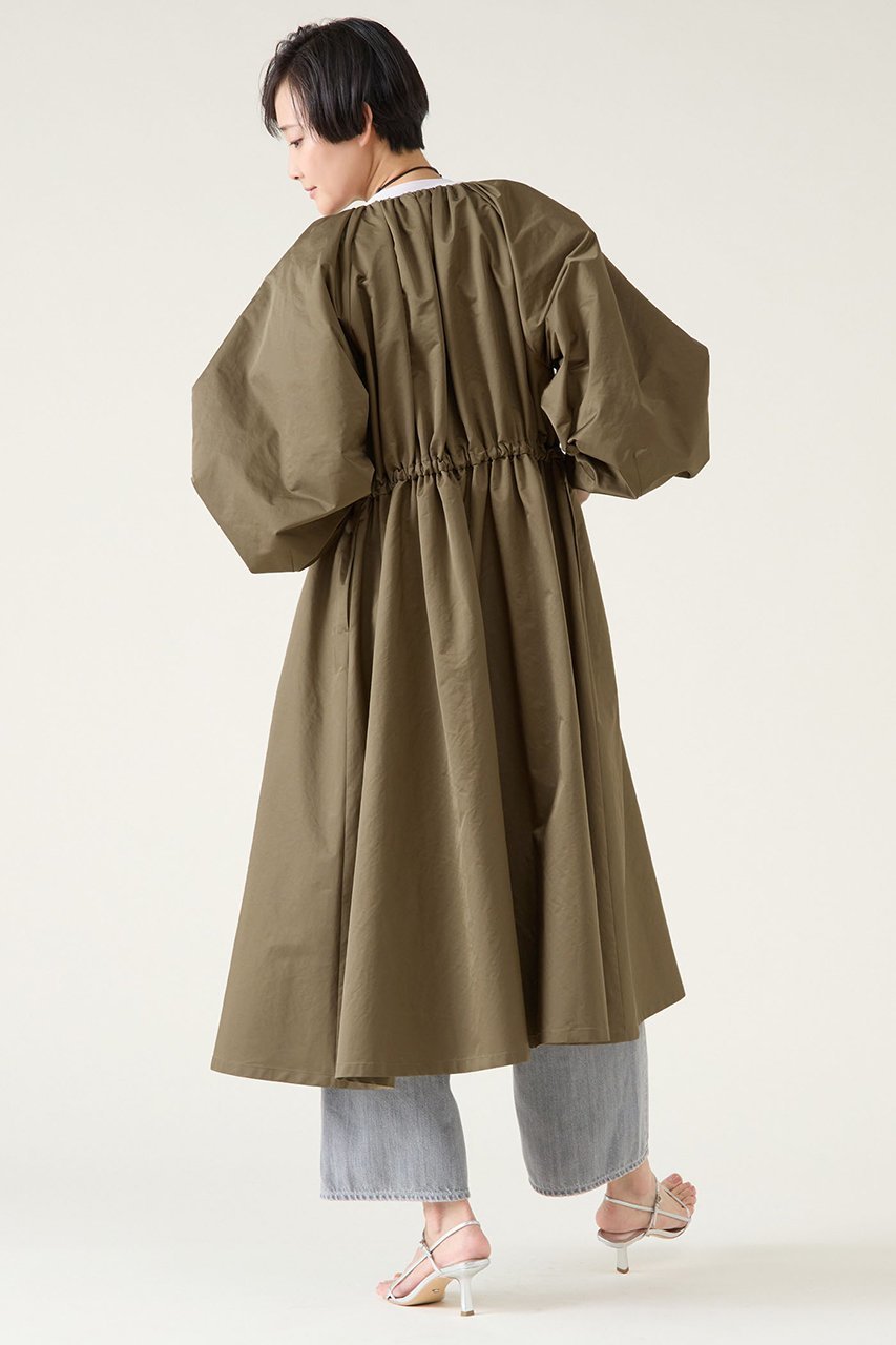 【マルティニーク/martinique】のタンブラータフタギャザーコート 人気、トレンドファッション・服の通販 founy(ファニー) 　ファッション　Fashion　レディースファッション　Fashion for Women　アウター　Coat / Outerwear Collection　コート・ロングコート・ピーコート　Long Coats, Peacoats & More　おすすめ　Recommended / Our Picks　アクセサリー　Fashion Accessories　ギャザー　Gathered, Ruffled　タフタ　Taffeta, Structured Fabric　タンブラー　Tumbler, Travel Mug　ドレス　Dress, One-Piece　フロント　Front, Front Design　ロング　Long, Long-Length　other-3|ID: prp329100004338530 ipo3291000000035899826