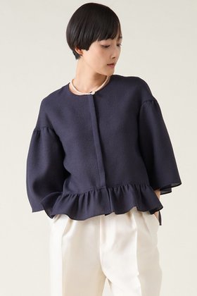【マルティニーク/martinique】のバブルジャガードブラウス 人気、トレンドファッション・服の通販 founy(ファニー) ファッション Fashion レディースファッション Fashion for Women トップス・カットソー Cut & Sew Tops シャツ・ブラウス・オフィスカジュアル Elegant Blouses & Button-Ups おすすめ Recommended / Our Picks クラシック Classic, Timeless Style ジャカード／ジャガード Jacquard, Woven Pattern スリーブ Sleeve, Long Sleeve / Short Sleeve タートルネック Turtleneck, High Neck ダウン Down, Puffer デニム Denim, Jeans Material フェミニン Feminine, Girly フォルム Silhouette, Form ロング Long, Long-Length 羽織 Haori, Light Jacket |ID:prp329100004338531