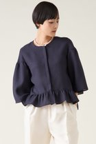 【マルティニーク/martinique】のバブルジャガードブラウス 人気、トレンドファッション・服の通販 founy(ファニー) ファッション Fashion レディースファッション Fashion for Women トップス・カットソー Cut & Sew Tops シャツ・ブラウス・オフィスカジュアル Elegant Blouses & Button-Ups おすすめ Recommended / Our Picks クラシック Classic, Timeless Style ジャカード／ジャガード Jacquard, Woven Pattern スリーブ Sleeve, Long Sleeve / Short Sleeve タートルネック Turtleneck, High Neck ダウン Down, Puffer デニム Denim, Jeans Material フェミニン Feminine, Girly フォルム Silhouette, Form ロング Long, Long-Length 羽織 Haori, Light Jacket thumbnail ネイビー|ID: prp329100004338531 ipo3291000000032868670