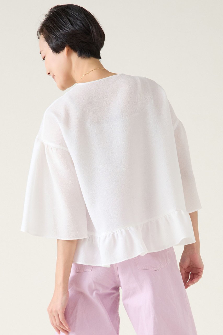 【マルティニーク/martinique】のバブルジャガードブラウス 人気、トレンドファッション・服の通販 founy(ファニー) 　ファッション　Fashion　レディースファッション　Fashion for Women　トップス・カットソー　Cut & Sew Tops　シャツ・ブラウス・オフィスカジュアル　Elegant Blouses & Button-Ups　おすすめ　Recommended / Our Picks　クラシック　Classic, Timeless Style　ジャカード／ジャガード　Jacquard, Woven Pattern　スリーブ　Sleeve, Long Sleeve / Short Sleeve　タートルネック　Turtleneck, High Neck　ダウン　Down, Puffer　デニム　Denim, Jeans Material　フェミニン　Feminine, Girly　フォルム　Silhouette, Form　ロング　Long, Long-Length　羽織　Haori, Light Jacket　other-3|ID: prp329100004338531 ipo3291000000032868687