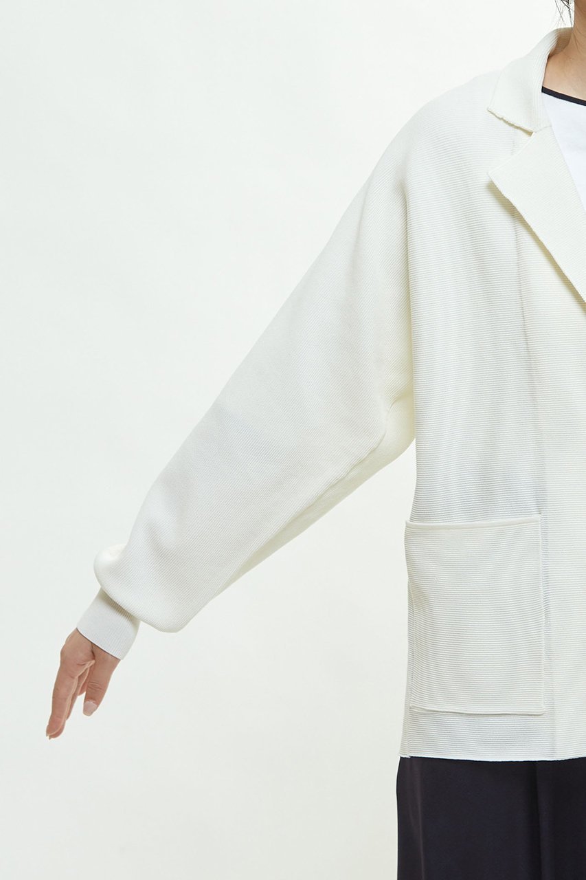 【マルティニーク/martinique】のグログランニットジャケット 人気、トレンドファッション・服の通販 founy(ファニー) 　ファッション　Fashion　レディースファッション　Fashion for Women　アウター　Coat / Outerwear Collection　レディースジャケット・軽アウター　Jackets　おすすめ　Recommended / Our Picks　カーディガン　Cardigan, Knitwear　グログラン　Grosgrain, Grosgrain Ribbon　ジャケット　Jacket, Outerwear　スリム　Slim, Slim Fit　タイトスカート　Pencil Skirt, Tight Skirt　ブラウジング　Blouson Silhouette, Cinched Waist　再入荷　Restock / Back in Stock　夏　Summer　other-8|ID: prp329100004338534 ipo3291000000032704992